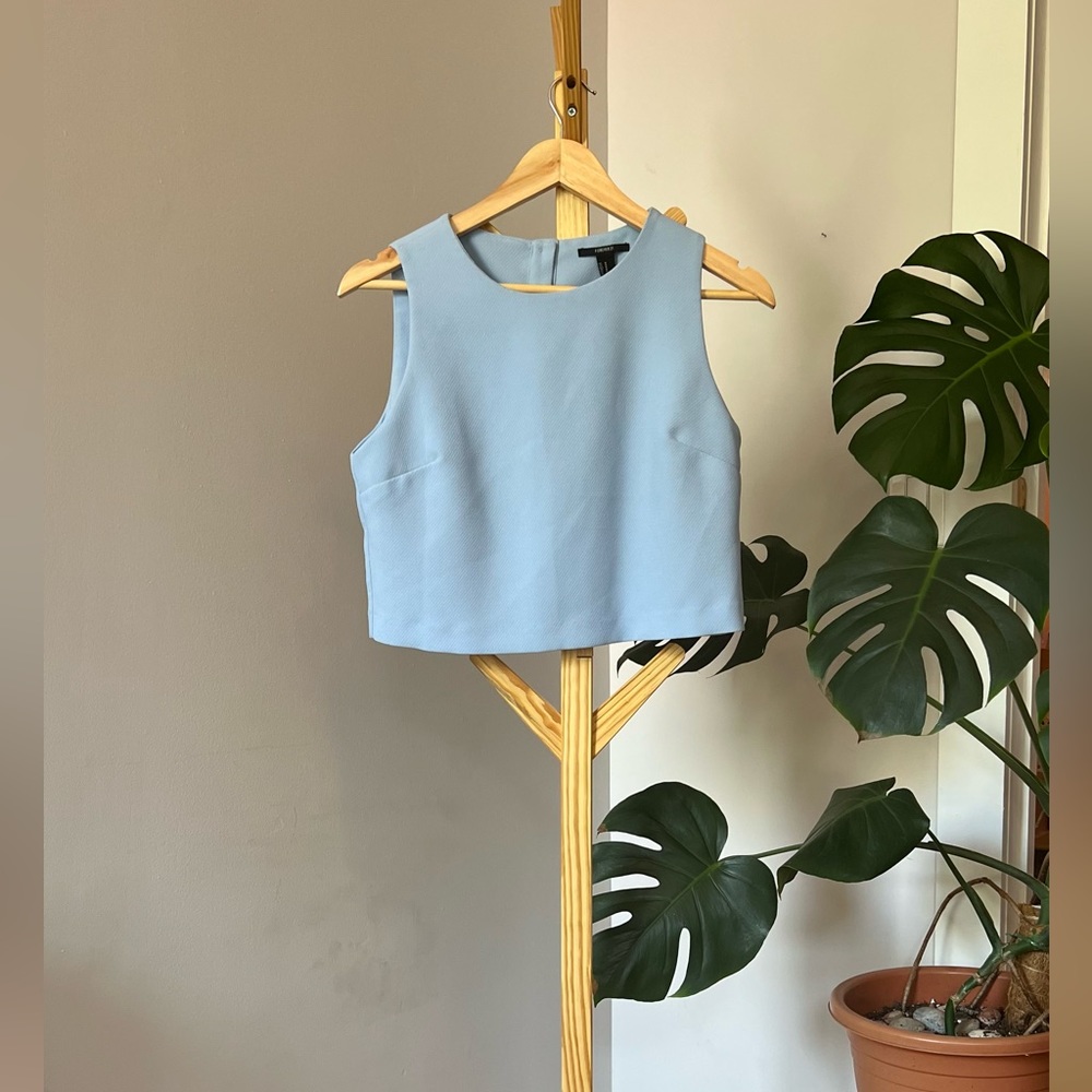Powder Blue Sleeveless Top